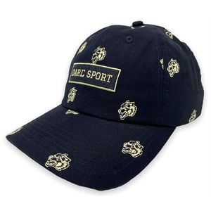 Darc Sport Men's Wolves Club Embroidered Logo Strapback Hat Cap - Black
